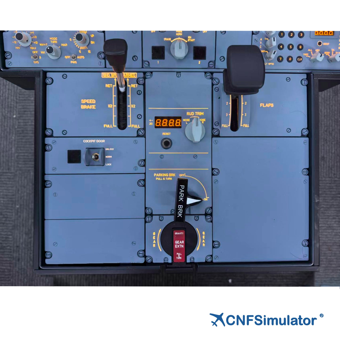 A320 Simulator Lower Pedestal All Panels Package