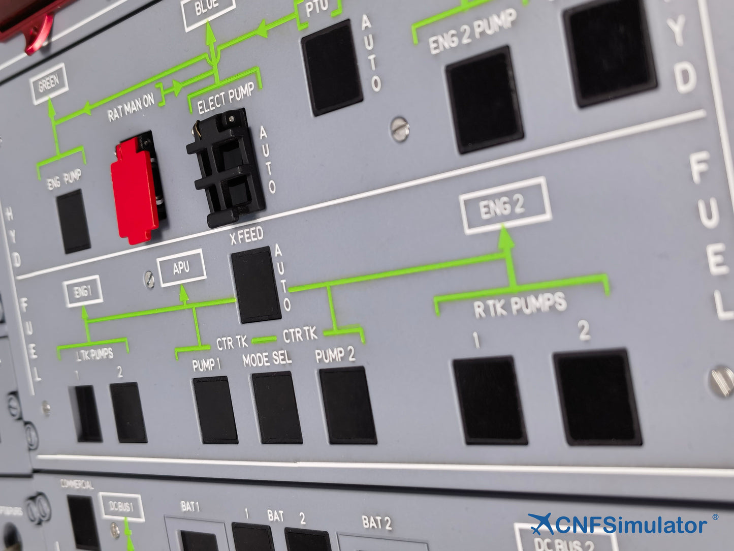 A320 Simulator Overhead