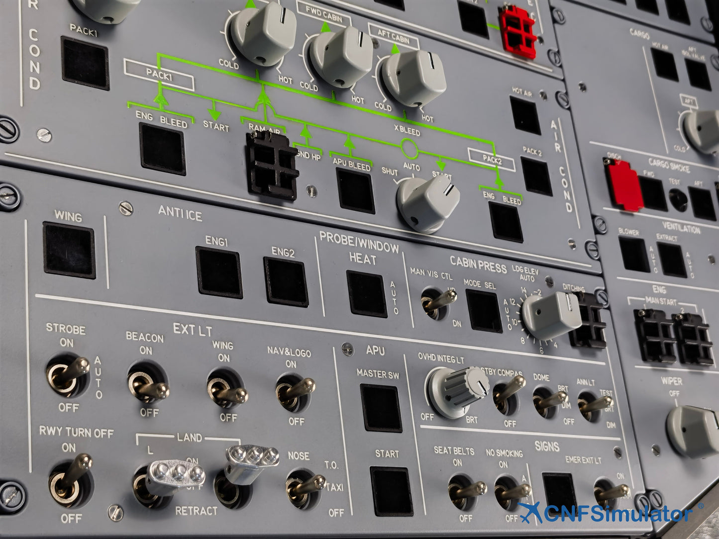 A320 Simulator Overhead