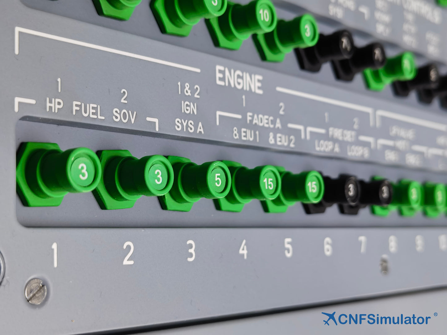 A320 Simulator Overhead