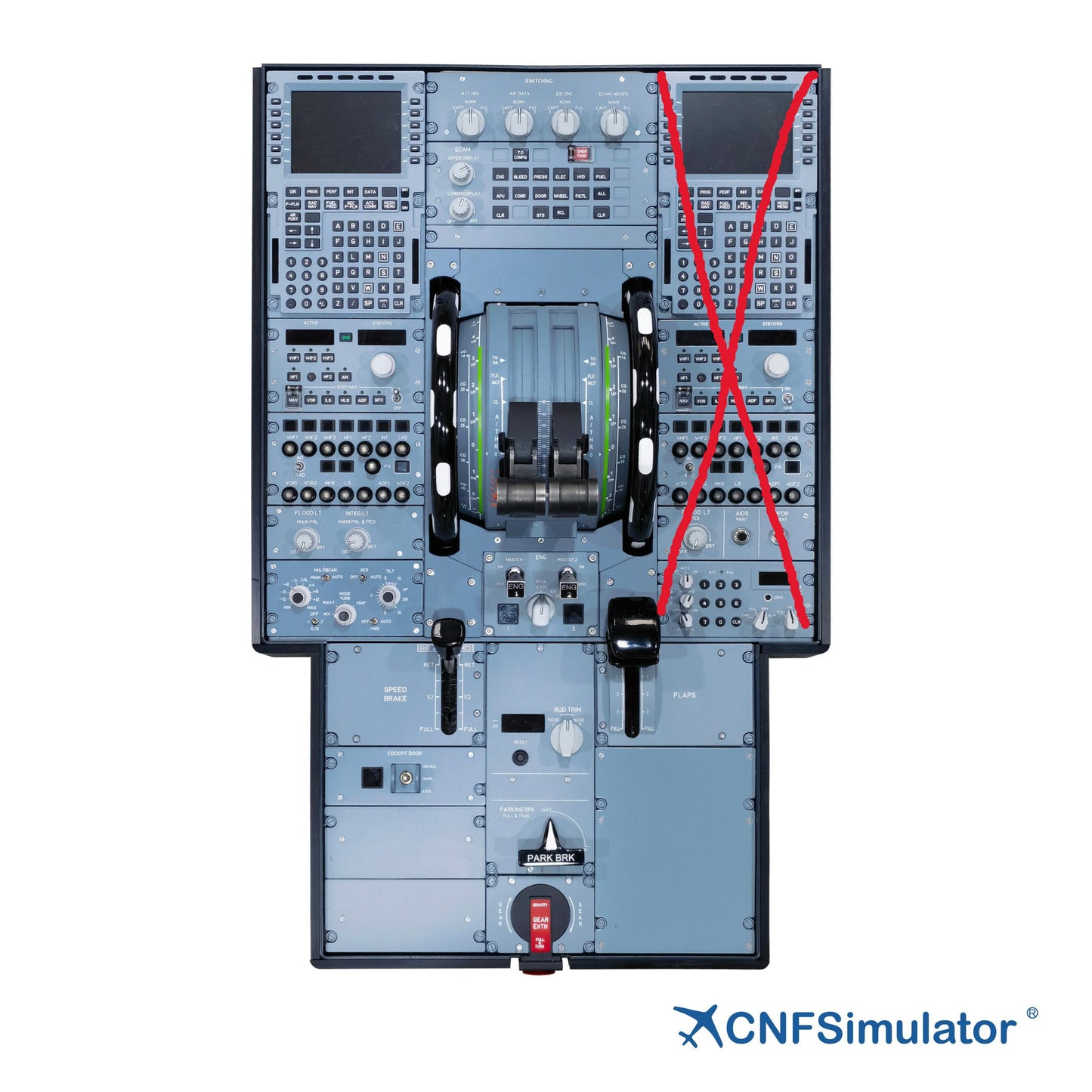 A320 Simulator Pedestal Panels and Shell