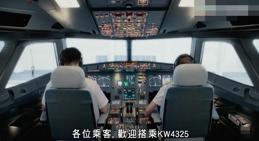 CNFSimulator.A320 flight simulator is showing on TVB's "The Airport Diary II"
