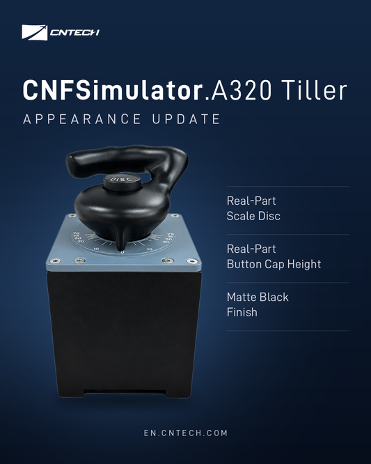 CNFSimulator Releases a Revised Appearance for the A320 Simulator Tiller