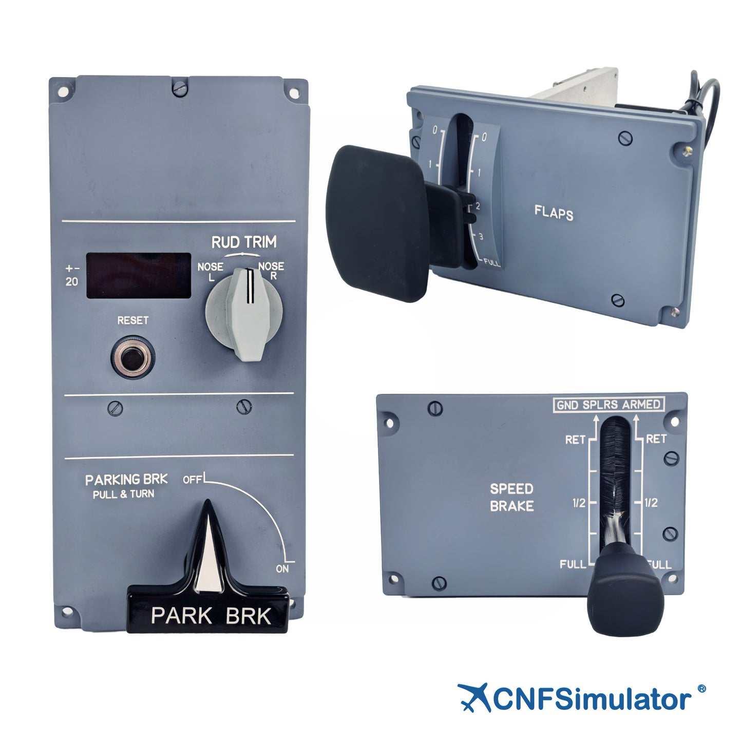 A320 Simulator Lower Pedestal Three Panels Package