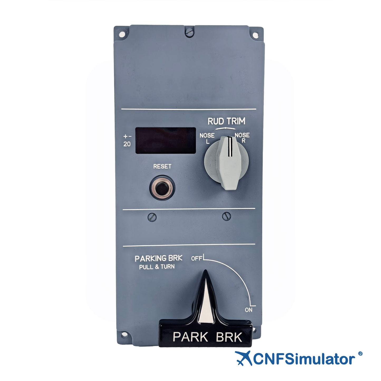 A320 Simulator Rudder Trim Parking Brake Panel PRO